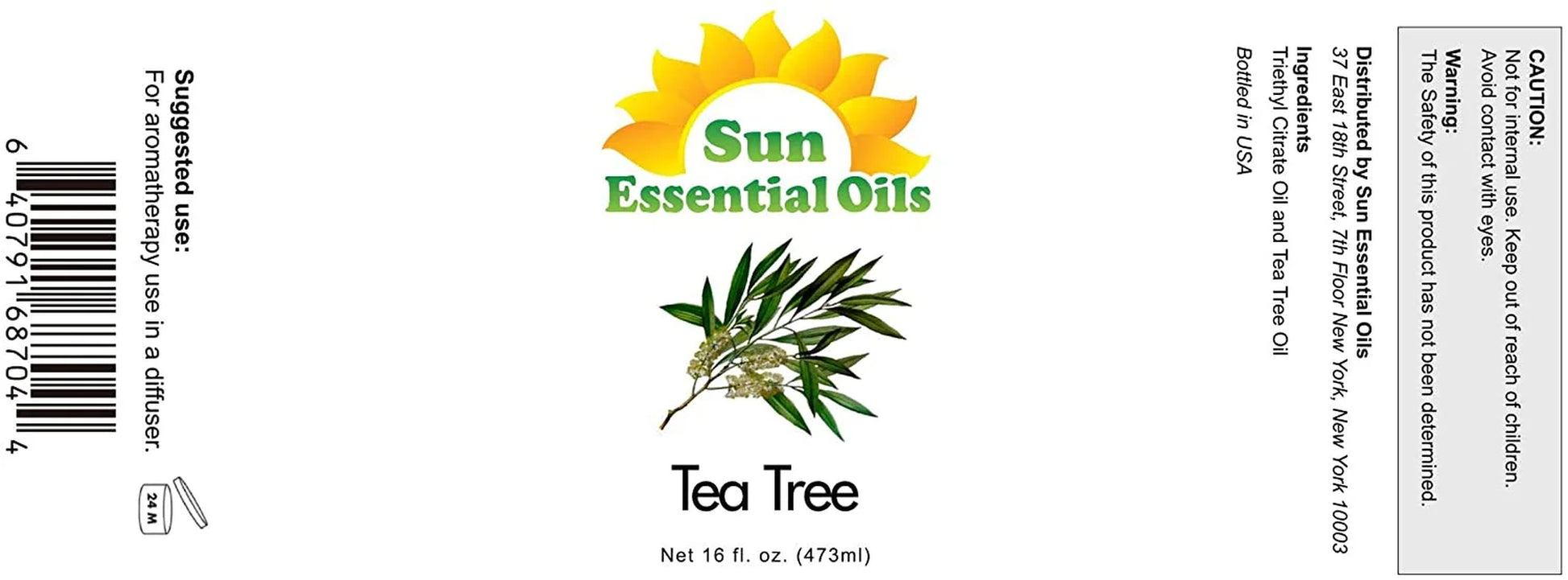 4Oz - Tea Tree Essential Oil - 4 Fluid Ounces