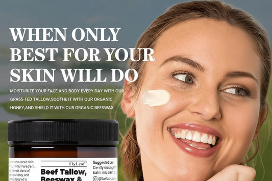 Whipped Beef Tallow and Honey Balm Moisturizing Beef Tallow Face Cream Body Lotion Grass Fed Grass Finished Face Cream Care